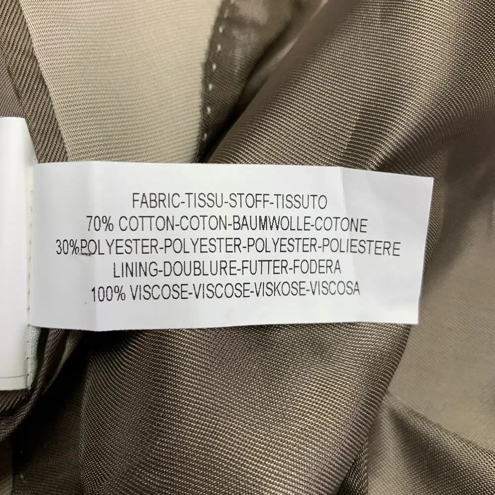 PS by PAUL SMITH Size 42 Khaki Cotton Blend Sport Coat